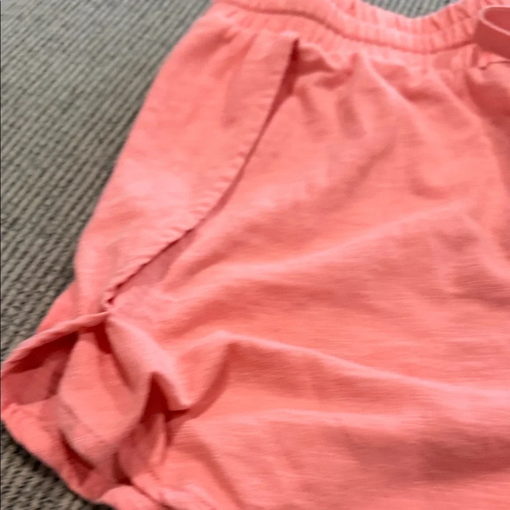 Justice Cotton Blend Girls Shorts Pink Tie Waist XLPlus Athletic Lounge Gym 16/1